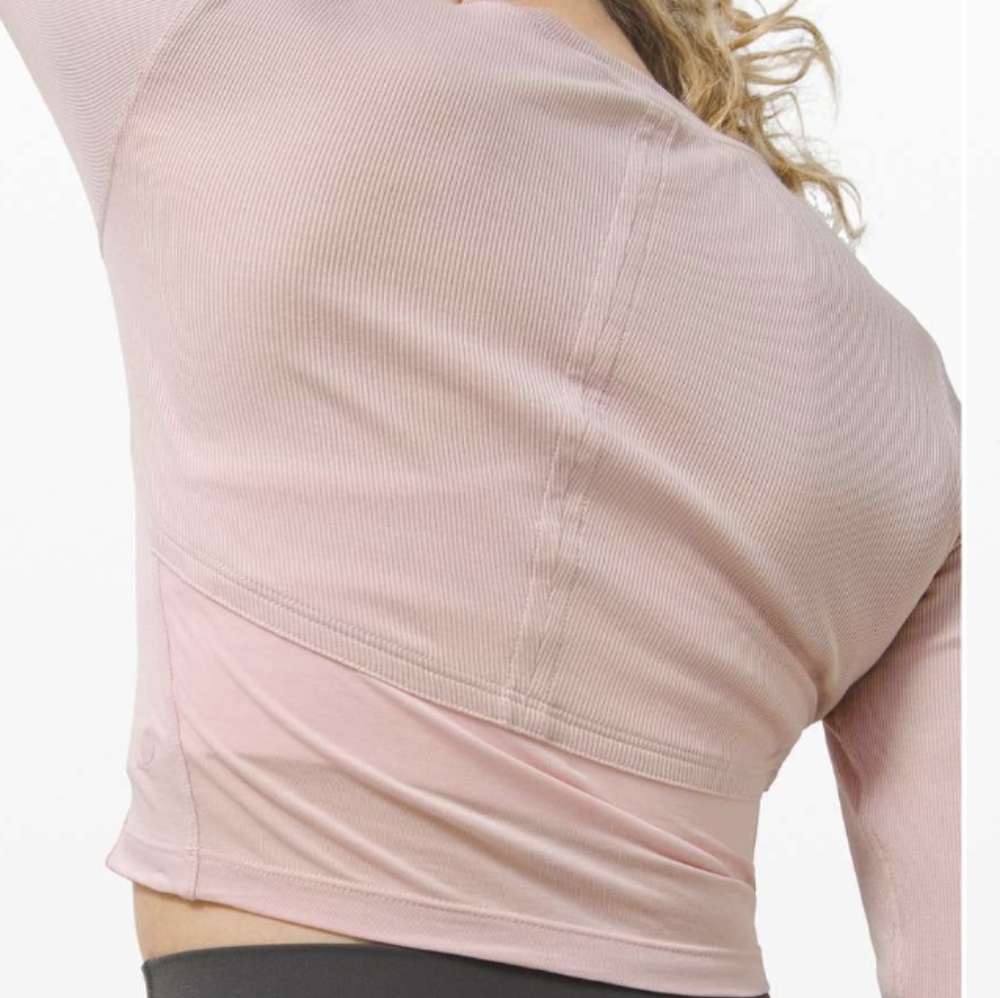 NWOT Lululemon Better Best Long Sleeve Top 6 Porcelain Pink - Picture 7 of 12